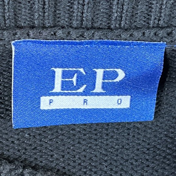 EP Pro Pullover Sweater Womens M Black with Embroidery Golf Crown Coat of Arms - Picture 7 of 9